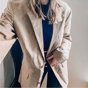 Kara ☕️ Vintage Linen Blazer